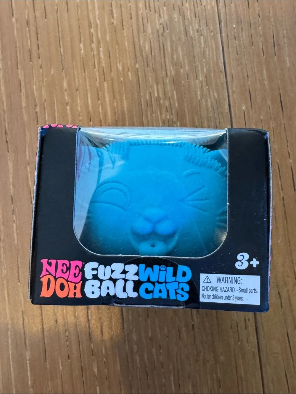Needoh Fuzz Ball Wild Cat - Blue - Picture 1 of 4